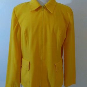 Fundamental size 14 yellow long sleeve jacket